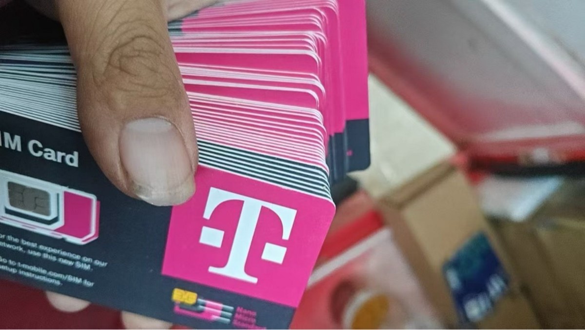 T-Mobile 实体 SIM 卡库存
